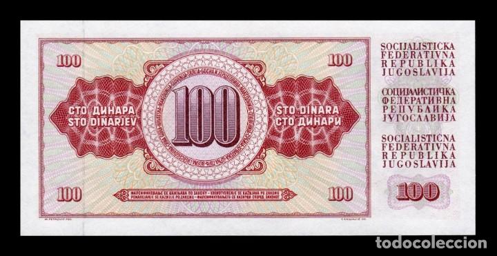 Billetes extranjeros: Yugoslavia 100 Dinara 1981 Pick 90b Sc Unc - Foto 2