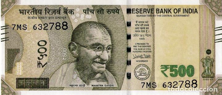Billetes extranjeros: INDIA 500 RUPEES 2019, UNC - Foto 2