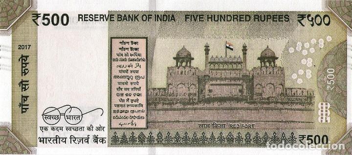 Billetes extranjeros: INDIA 500 RUPEES 2019, UNC - Foto 3