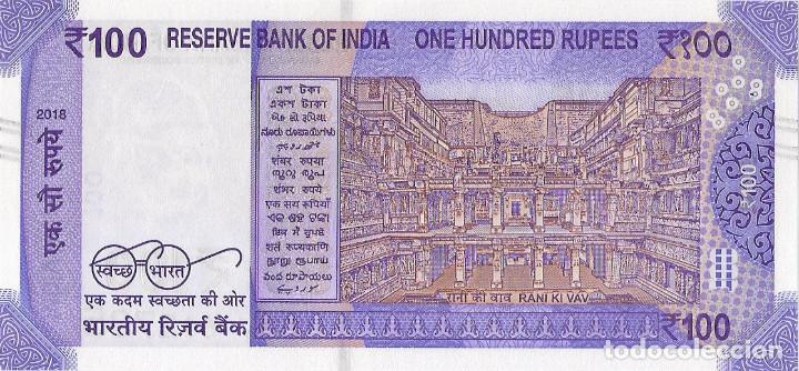 Billetes extranjeros: INDIA 100 RUPEES 2018, B301, UNC - Foto 3