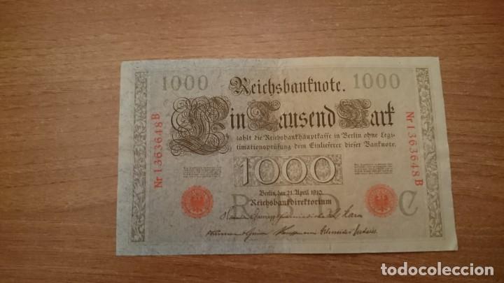 Internationale Banknoten: BILLETE 1000 MARCOS ALEMANES. 1910