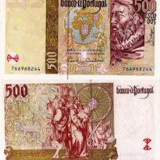 Billetes extranjeros: PORTUGAL 500 ESCUDOS CH.13, P187 - 1997, (JOÃO DE BARROS), UNC, LOW SHIPPING FEE