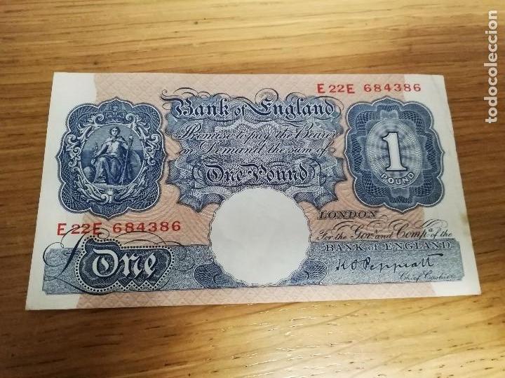 Billetes extranjeros: Reino Unido. Pound. Libra. 1948. EBC+ - Foto 1