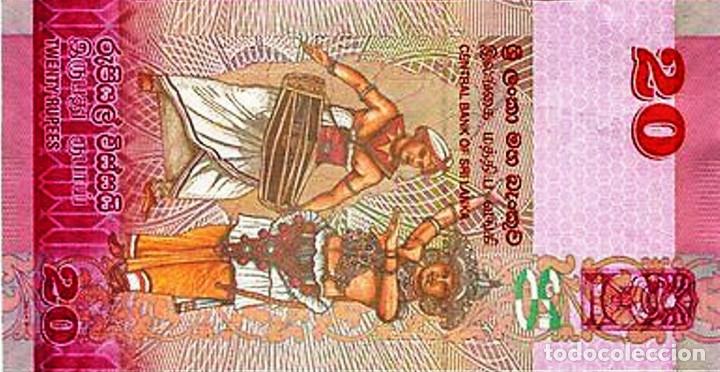 Billetes extranjeros: SRI LANKA, 20 Rupees, 2015, P123, UNC - Foto 3