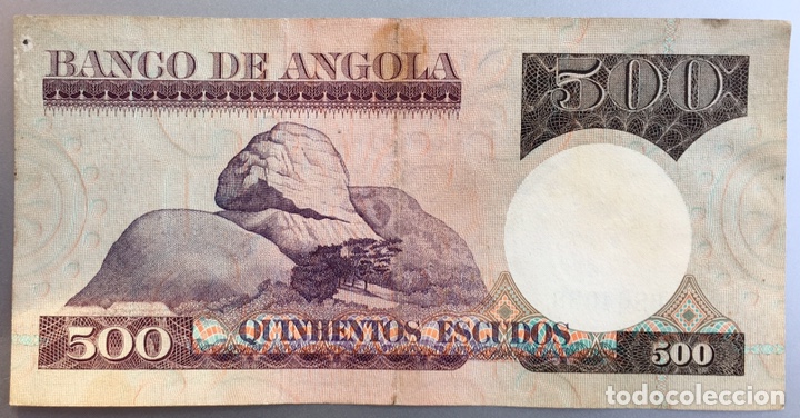 Billetes extranjeros: Angola. 500 escudos - Foto 1