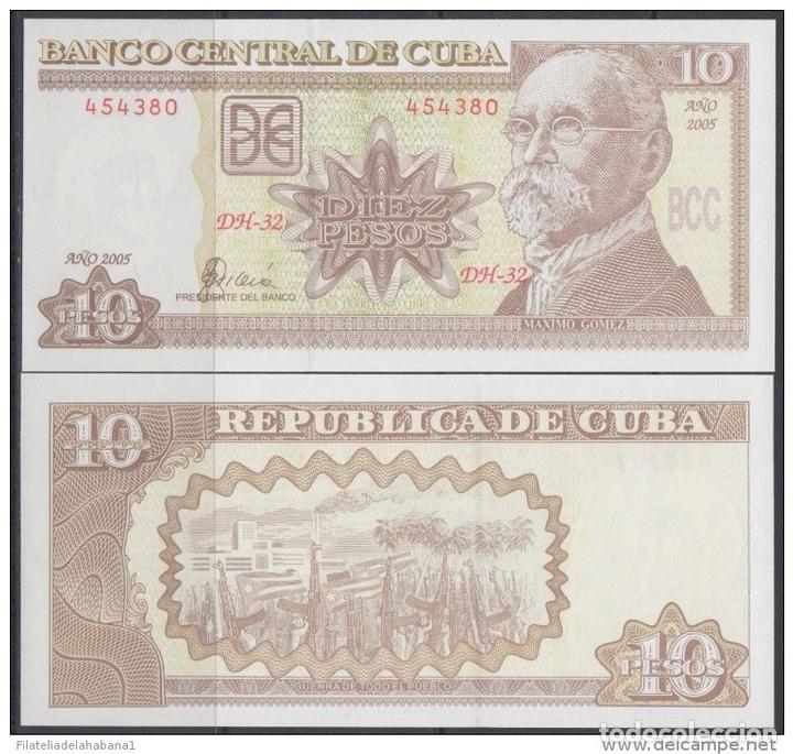 Billetes extranjeros: 2005-BK-102 CUBA 2005. 10$ MAXIMO GOMEZ. UNC. - Foto 1
