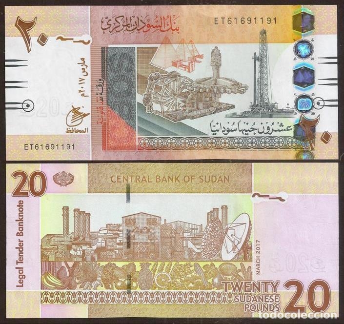 Billetes extranjeros: SUDAN. 20 pounds 2017. S/C. Pick 74 d - Foto 1