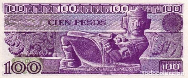 Billetes extranjeros: MEXICO, 100 PESOS, 1982, P74c, UNC - Foto 3