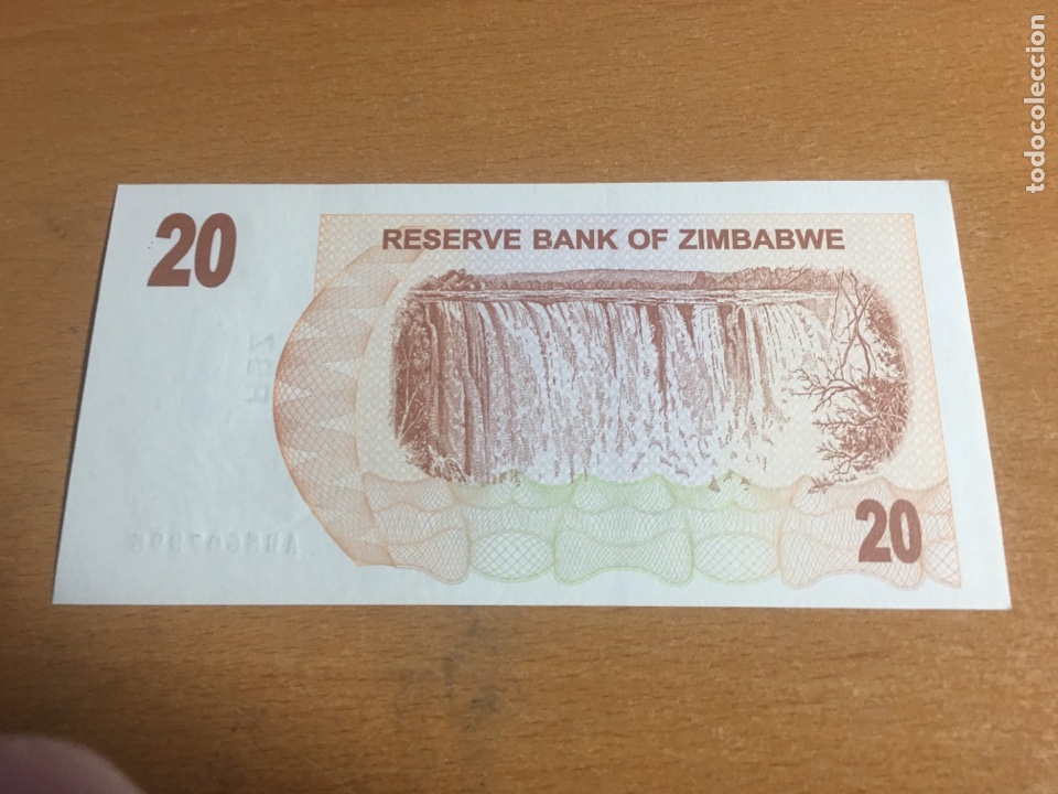 Billetes extranjeros: Zimbabwe 20 dollar 2006 sin circular - Foto 2