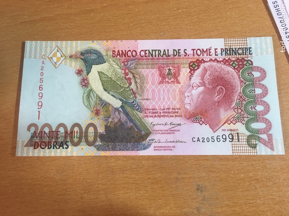 Billetes extranjeros: Si tome e principe 20000 dobras 2004 sin circular - Foto 1