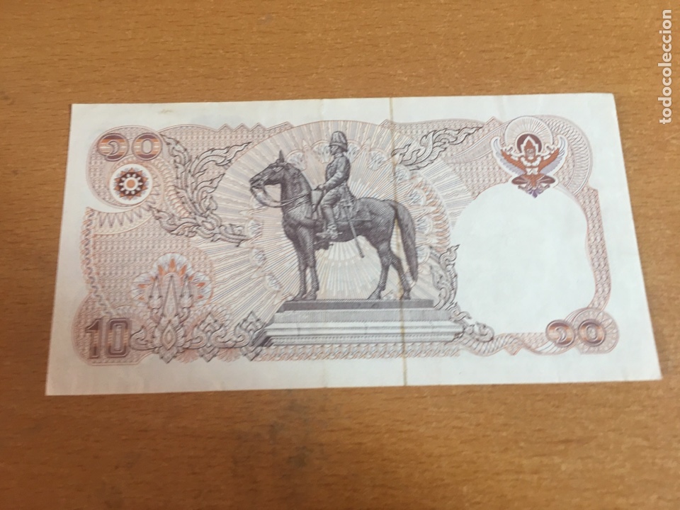 Billetes extranjeros: Thailandia 10 baht ebc - Foto 2