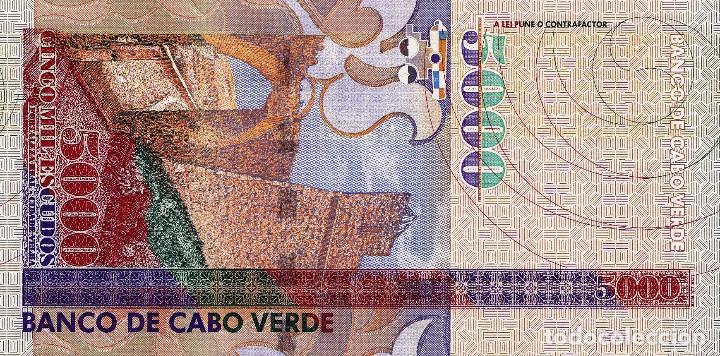 Billetes extranjeros: CAPE VERDE 5000 Escudos from 2000, UNC - Foto 3