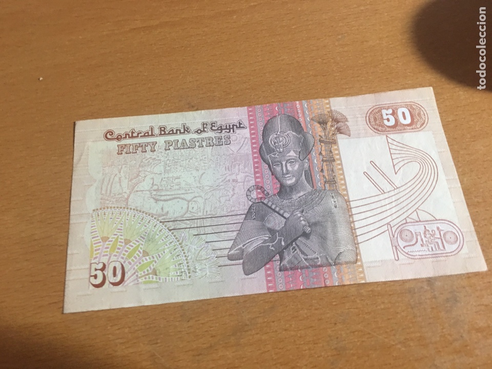 Billetes extranjeros: Egipto 50 piastras sin circular - Foto 2