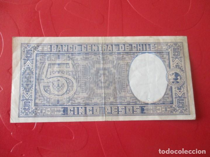 Billetes extranjeros: Chile. billete de 5 pesos. 1932 - Foto 2