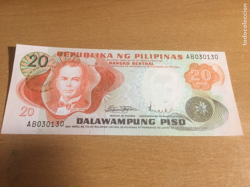Billetes extranjeros: Filipinas 20 piso sin circular - Foto 1