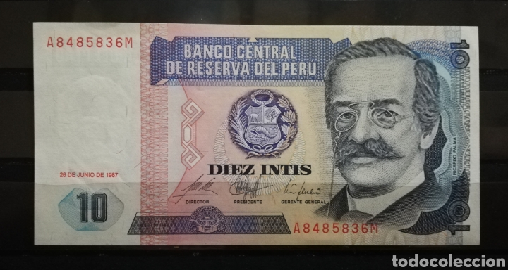 Billetes extranjeros: Per&uacute; 10 Intis sc billete - Foto 1