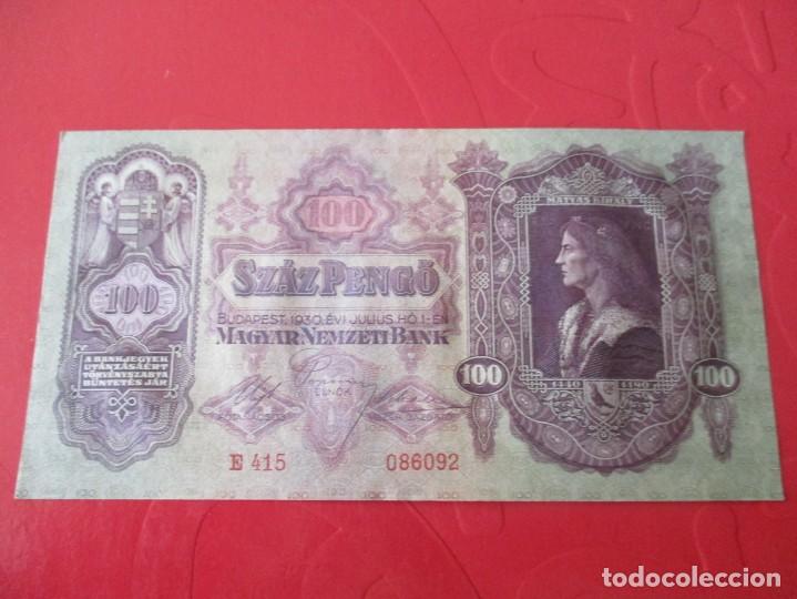 Billetes extranjeros: Hungria. billete de 100 pengo. 1930 - Foto 1