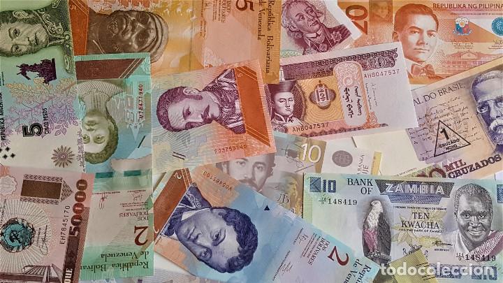 Billetes extranjeros: GRAN LOTE 150 BILLETES DEL MUNDO CALIDAD UNC TODOS DIFERENTES - Foto 3 - 168817732