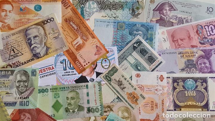 Billetes extranjeros: GRAN LOTE 150 BILLETES DEL MUNDO CALIDAD UNC TODOS DIFERENTES - Foto 4 - 168817732