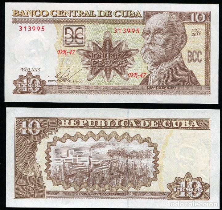 Billetes extranjeros: CUBA 10 Pesos 2015 - Sin Circular - Foto 1