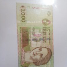 Billetes extranjeros: 1000 PESOS URUGUAY 2008. Lote 171112414