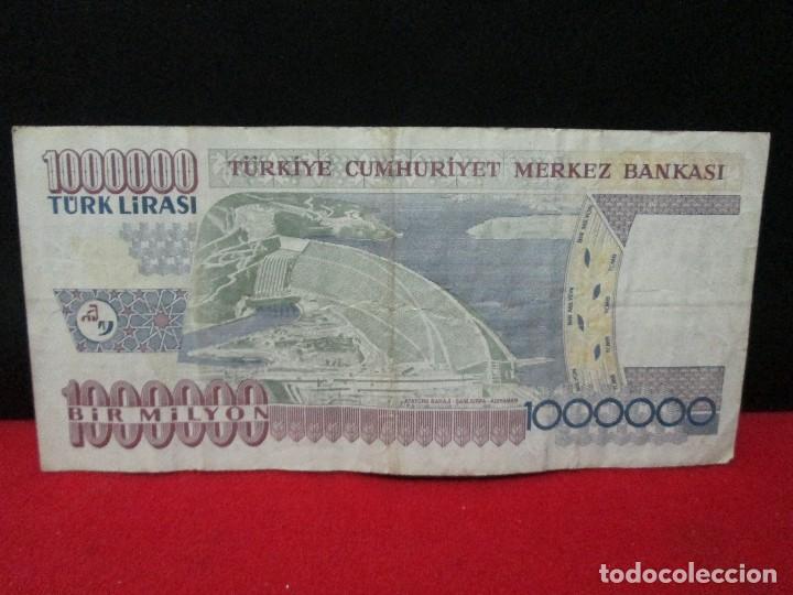 Billetes extranjeros: 1000000 LIRASI TURKIA - Foto 2