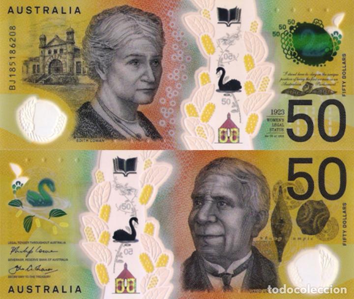 Billetes extranjeros: AUSTRALIA, $50, 2018, P65a, POLYMER with an ERROR, UNC - Foto 1