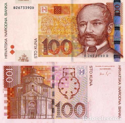 Billetes extranjeros: CROATIA 100 Kuna, 2012, P41br, UNCIRCULATED - Foto 1