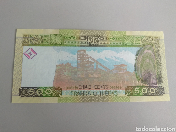 Billetes extranjeros: ❇️ BILLETE DE GUINEA 500 FRANCOS 2012 SC ❇️ - Foto 2