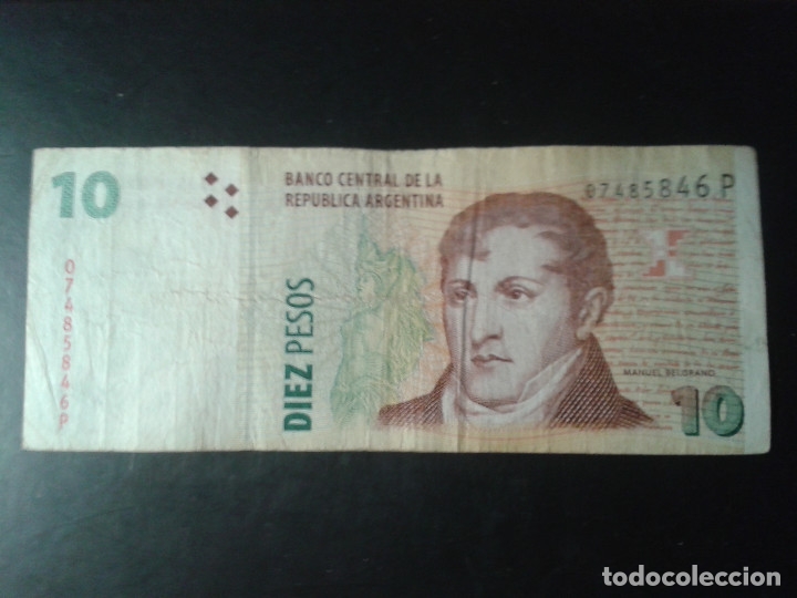 Billetes extranjeros: ARGENTINA BILLETE 10 PESOS - Foto 1
