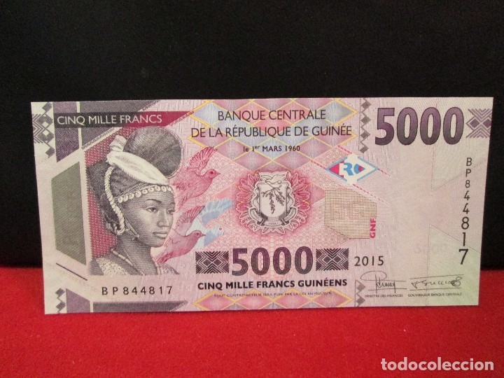 Billetes extranjeros: 5000 FRANCS REPUBLICA DE GUINEA  SIN CIRCULAR - Foto 1