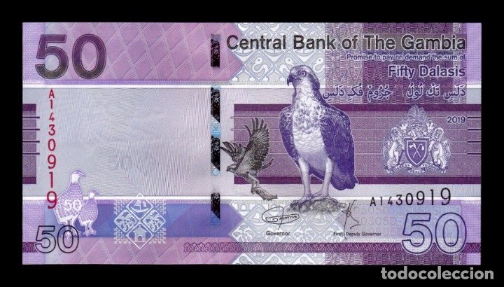 Billetes extranjeros: Gambia 50 Dalasis 2019 Pick 40 Sc Unc - Foto 1