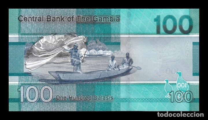 Billetes extranjeros: Gambia 100 Dalasis 2019 Pick 41a SC UNC - Foto 2