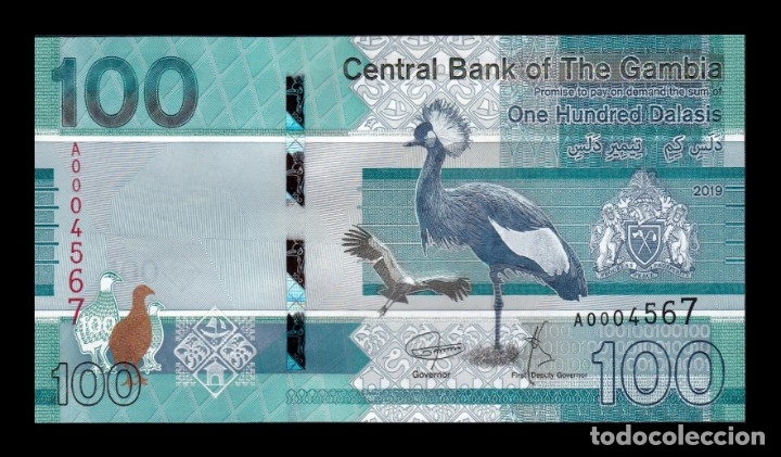 Billetes extranjeros: Gambia 100 Dalasis 2019 Pick 41a SC UNC - Foto 1