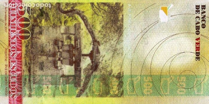 Billetes extranjeros: CAPE VERDE 500 Escudos from 2007, P69, UNC - Foto 2