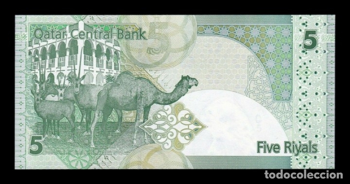 Billetes extranjeros: Catar 5 Riyals 2008 (2015) Pick 29b SC UNC - Foto 2