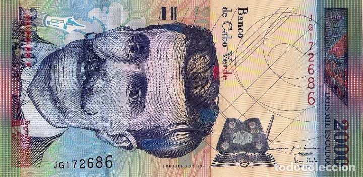 Billetes extranjeros: CAPE VERDE 2000 Escudos from 1999, P66, UNC - Foto 2