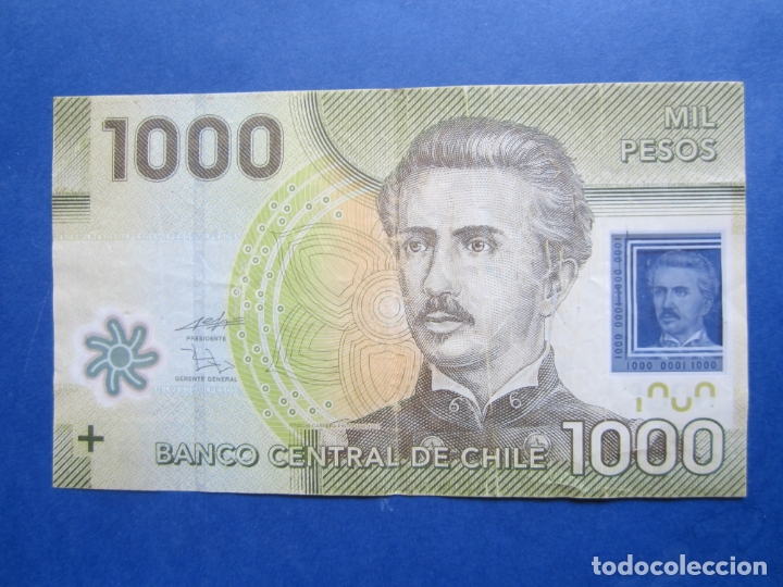 Billetes extranjeros: CHILE - 1000 PESOS (POLYMERO) - A&Ntilde;O 2010 - Foto 1