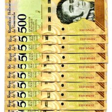 Billetes extranjeros: VENEZUELA 500 BOLIVARES SOBERANO 2018-2019 P-NEW UNC LOT 10 PCS