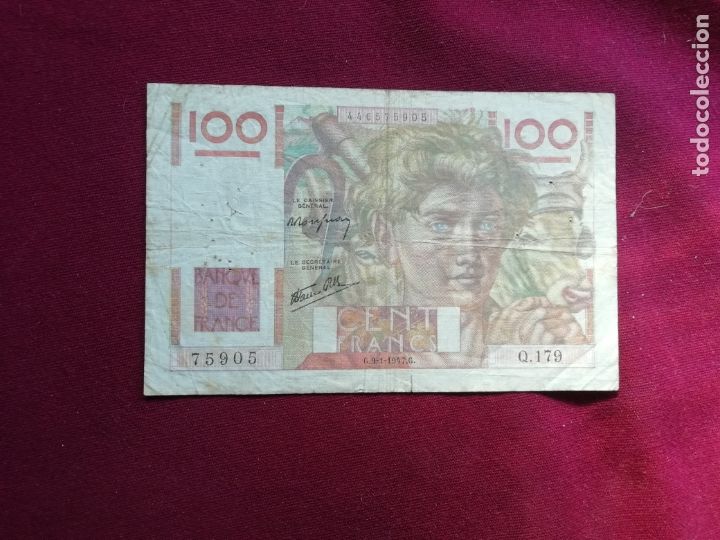 Billetes extranjeros: Francia. 100 francos de 1947 - Foto 1