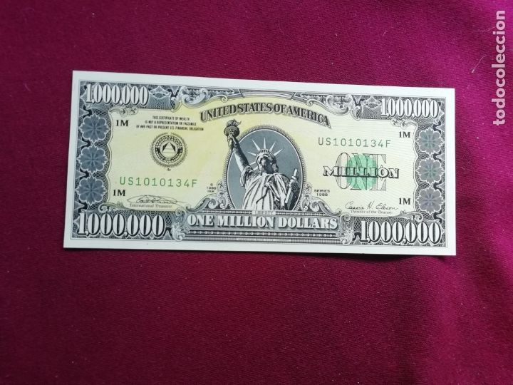 Billete De Un Millon De Dolares