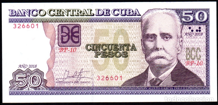 Billetes extranjeros: CUBA 50 Pesos 2018 - Sin Circular - Foto 1