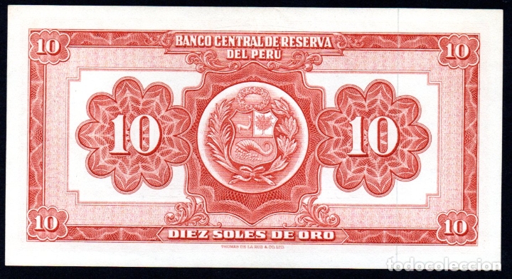 Billetes extranjeros: PERU - 10 PESOS 1962 Pick 84  S/C - Foto 2