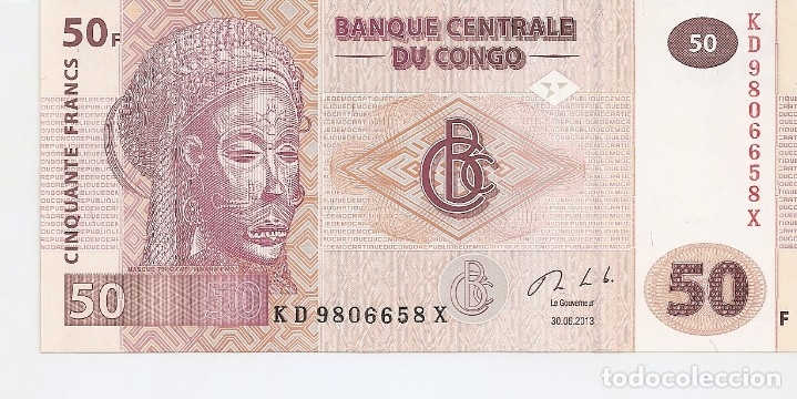 Billetes extranjeros: CONGO 50 FRANCOS 2013 SC / UNC - Foto 1