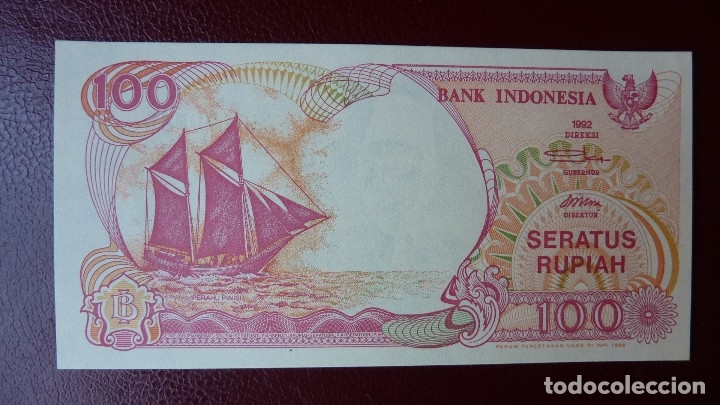 Billetes extranjeros: INDONESIA 100 RUPIAH SC 1996 PLANCHA - Foto 1