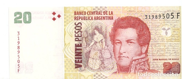 Billetes extranjeros: ARGENTINA 20 PESOS 2013 EBC - Foto 1