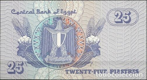 Billetes extranjeros: EGIPTO - 25 PIASTRES 2005 - S / C - Foto 2