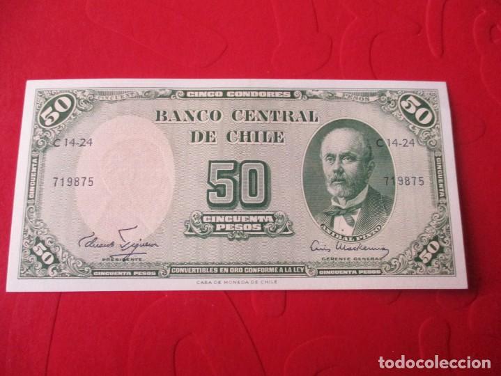 Billetes extranjeros: Chile. billete de 50 pesos. - Foto 1