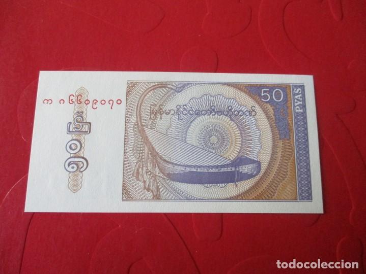 Billetes extranjeros: Myanmar. billete de 50 pyas - Foto 2