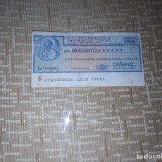 Billetes extranjeros: BILLETE DE TURÍN DEL AÑO 1976, DE 200 LIRAS,ASOCIACIÓN DE COMERCIANTES, CIRCULADO. Lote 184478392